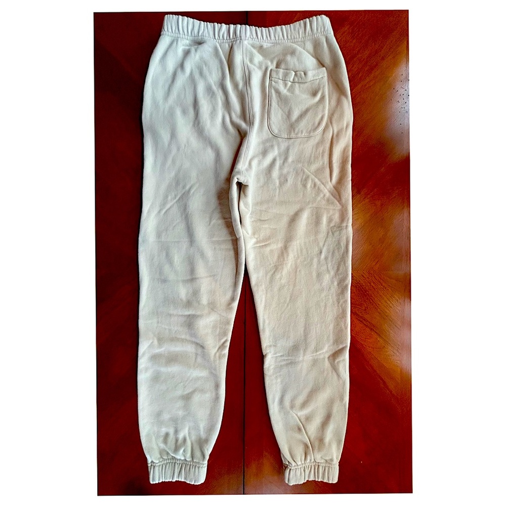 Reiss Cream Joggers Elastic Waistband Relaxed Fit